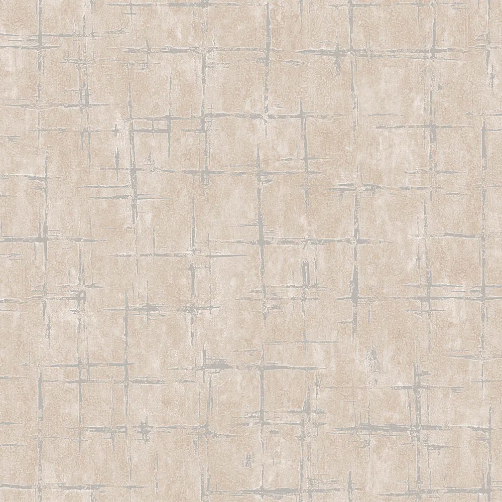 Beige Embossed Wallpaper – 3D Accents (7813-2)